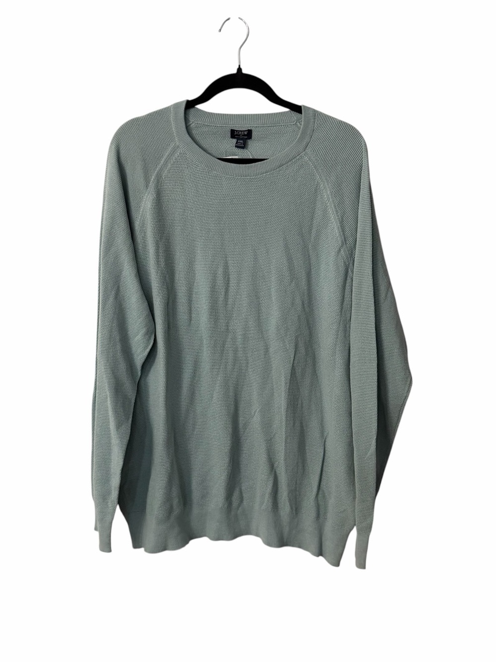 J. Crew Men’s Green Long Sleeve 100% Cotton Knit Crewneck Sweater Sz XXL NWT